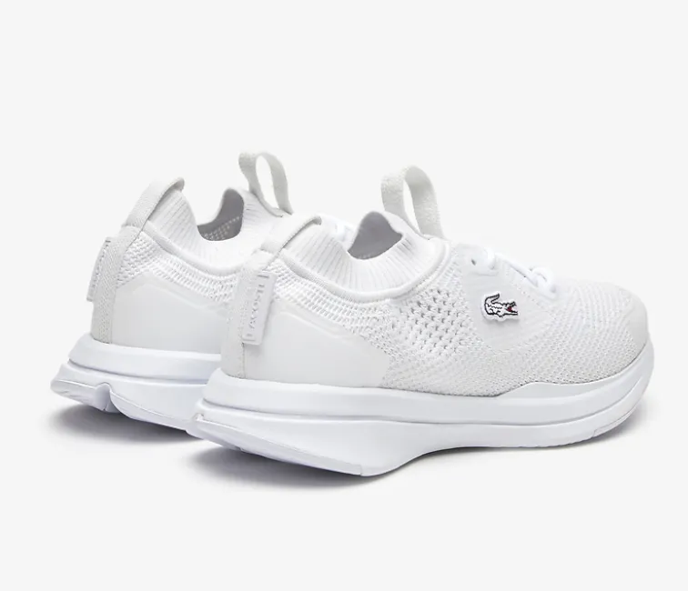Adaptive Comfort Women's Lacoste Run Spin Knit 123 1 SFA (White/Off White)