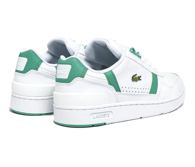 Women's Lacoste T-Clip 0722 (White/Green) Eco Friendly Upper