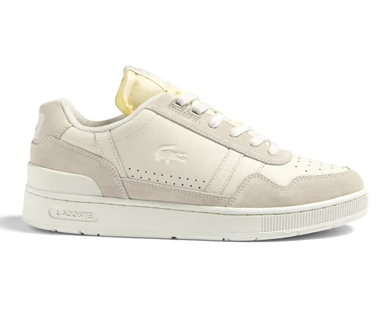 Hyperbolic Lasting Women's Lacoste T-Clip 123 1 (White/Off White)