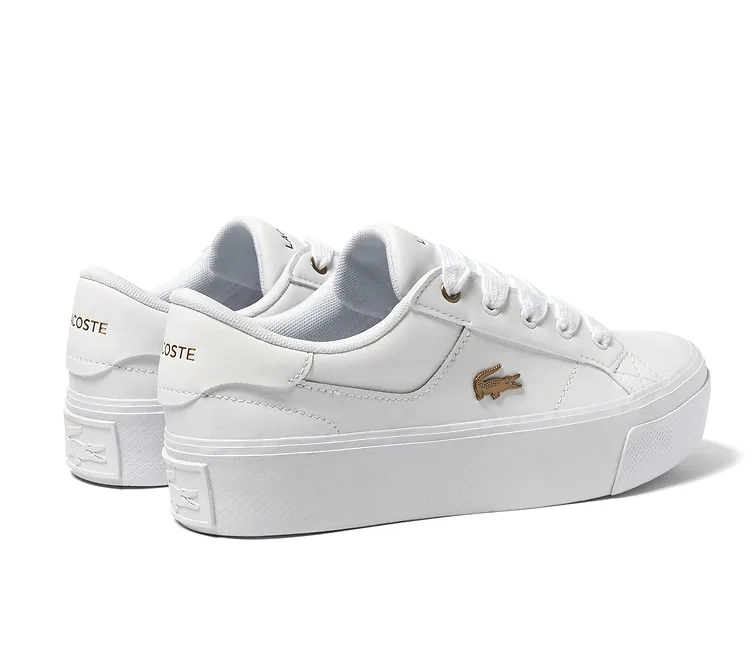 Stitch Down Technique Women's Lacoste Ziane Platform 123 1 CFA (White)