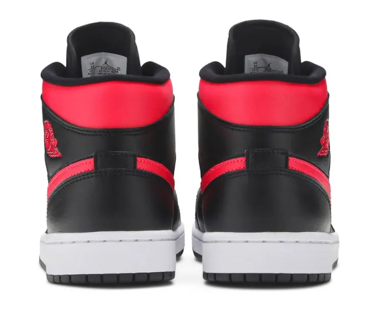 Cushion Boost Women's Nike Air Jordan 1 Mid  (Black/Siren Red)