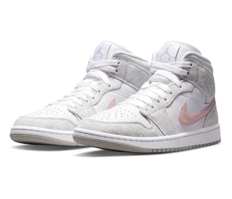 Quality craftsmanship Minimalist Base Women's Nike Air Jordan 1 Mid SE (Iron Ore/Pink)