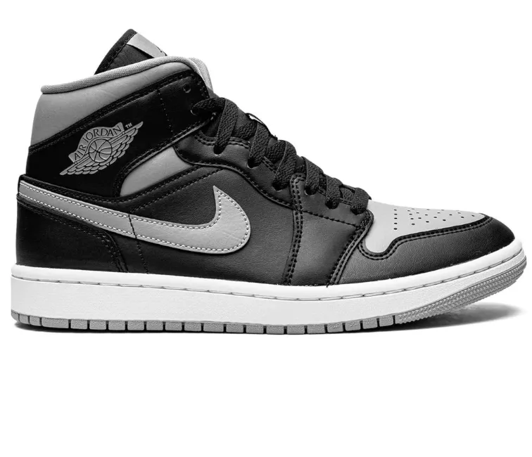 Women's Nike Air Jordan 1 Mid (Shadow) Dynamic Step Easy Motion