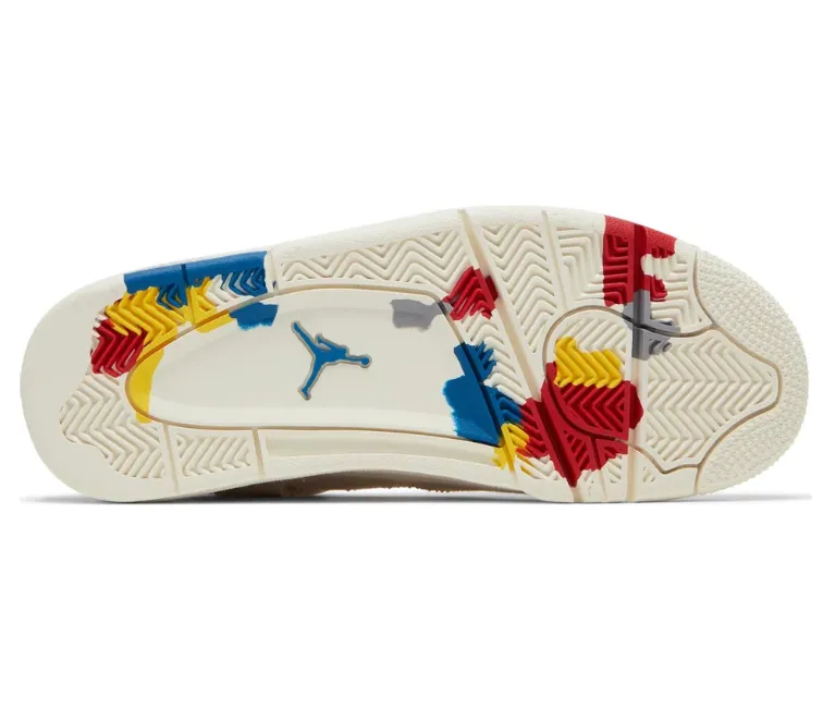 Structured Feel Women's Nike Air Jordan 4 Retro (Blank Canvas)