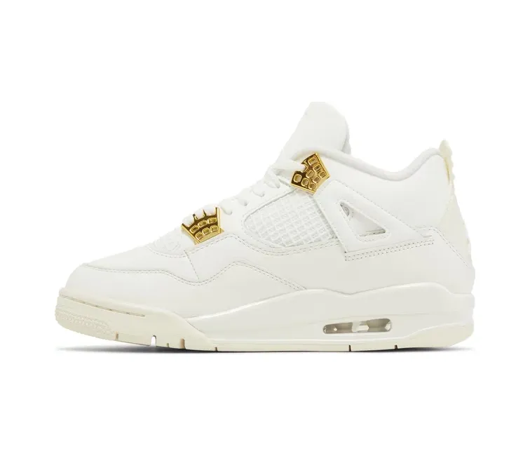 Reliable flair Urban Inspired Women's Nike Air Jordan 4 Retro (Metallic Gold)