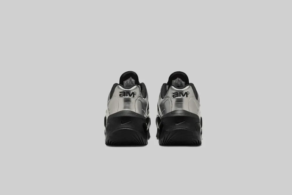sprint runner shoes running shoes with rubber sole Women's Nike Air Max Muse 'Black and Metallic Silver'
