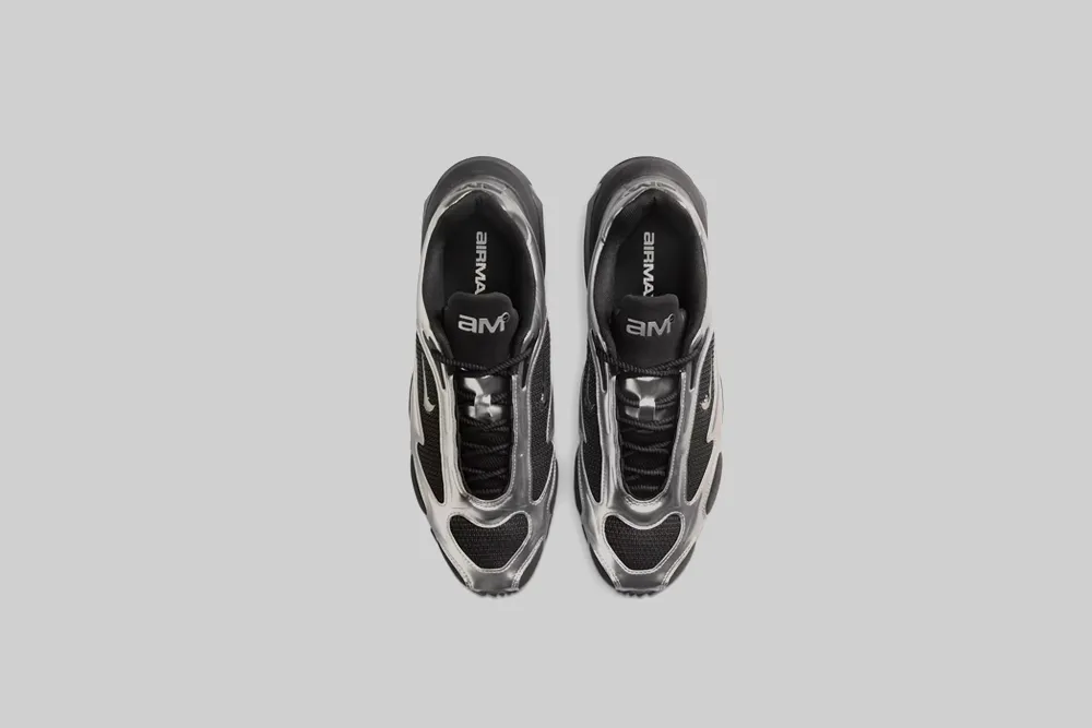 running for a way to stay focused Women's Nike Air Max Muse 'Black and Metallic Silver'
