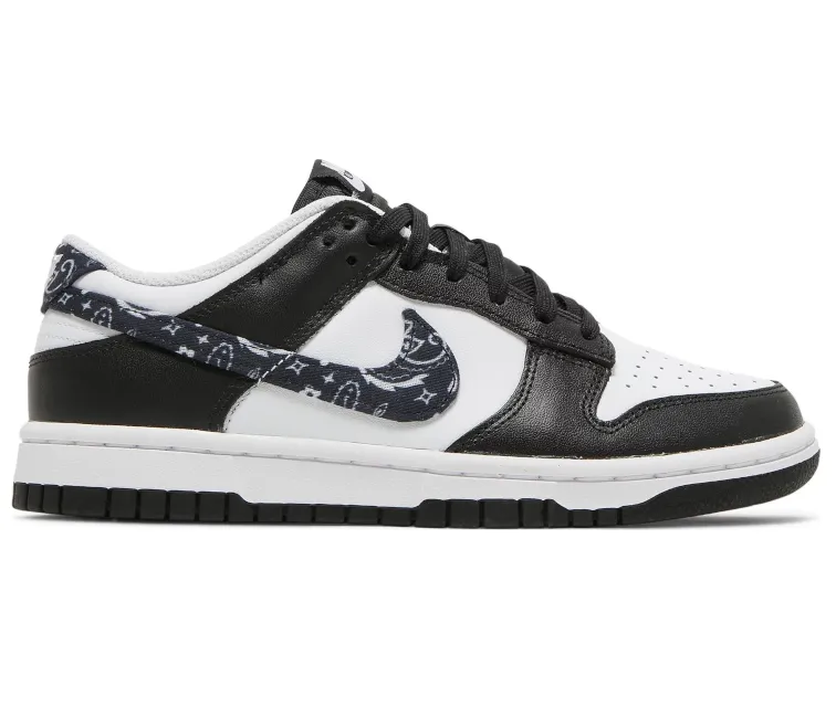 Iconic shock absorption Women's Nike Dunk Low (Black Paisley)