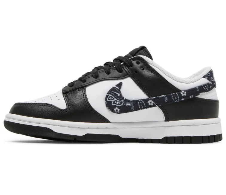Women's Nike Dunk Low (Black Paisley) Elastic Goring System