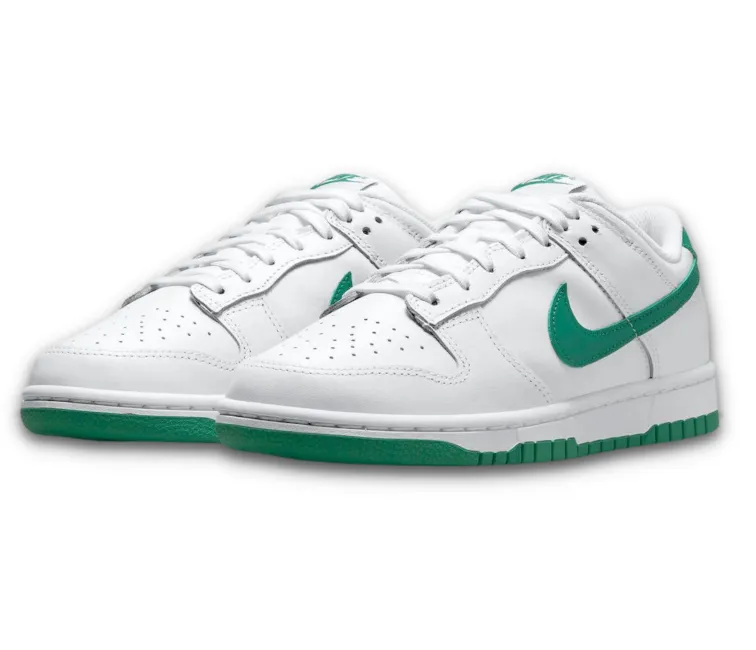Women's Nike Dunk Low (Green Noise) Adjustable Fit System Fast Motion