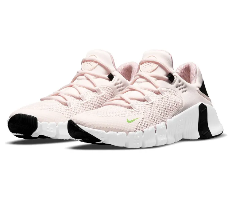 Women's Nike Free Metcon 4 (Light Soft Pink/Green) Precision Stitching Support Tech