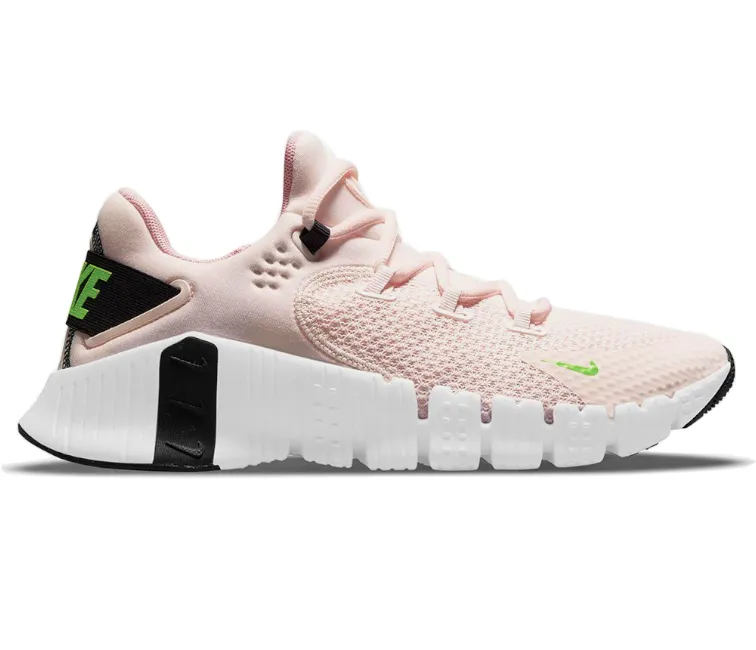Multi Density Midsole Slip Resistant Design Women's Nike Free Metcon 4 (Light Soft Pink/Green)