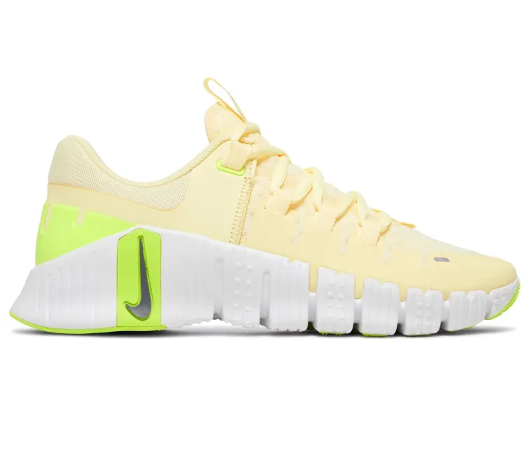Women??s Nike Free Metcon 5 (Lemon) Anatomical Heel Cup Stylish grip