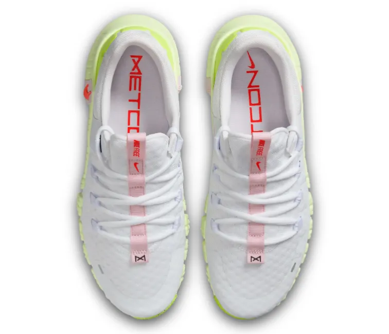 Impact Reduction Work Life Women's Nike Free Metcon 5 (White/Pink/Volt)