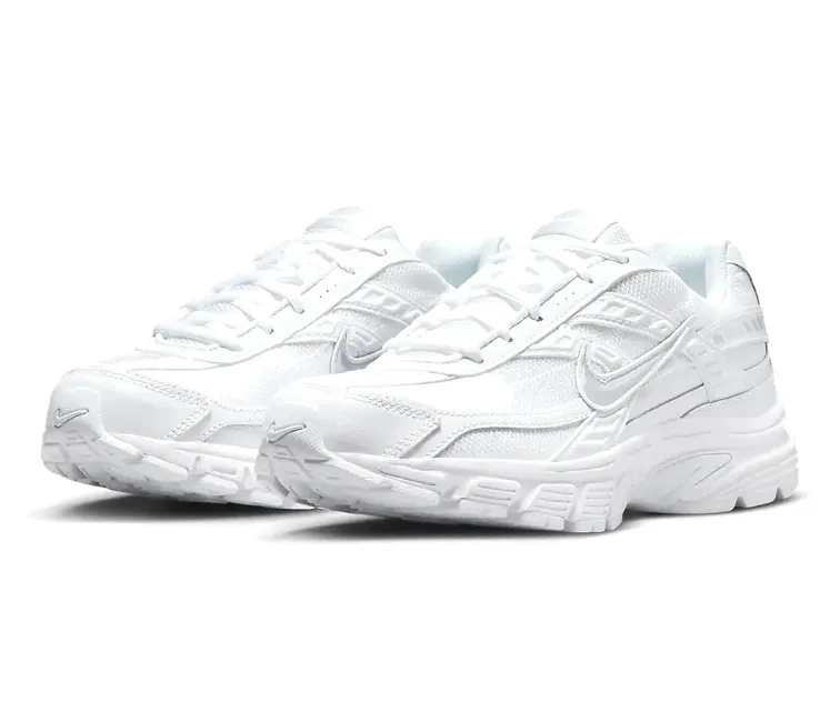 Women??s Nike Initiator (White/Metallic Silver) Marathon Mode Tight Fit