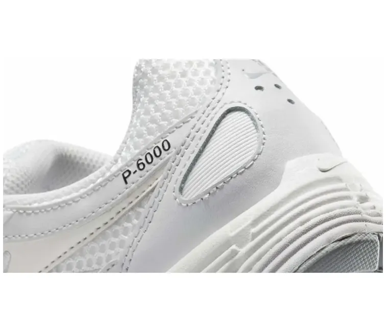 Fashionable Tailored lining Women??s Nike P-6000 (White/Wolf Grey)
