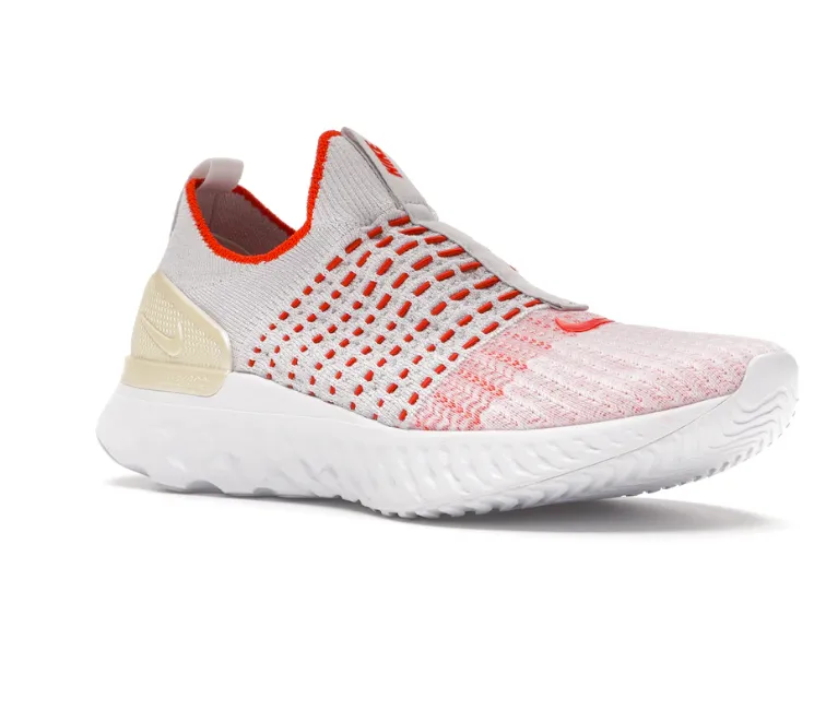 Casual Women's Nike Phantom React FK 2 (Vast Grey/Orange)