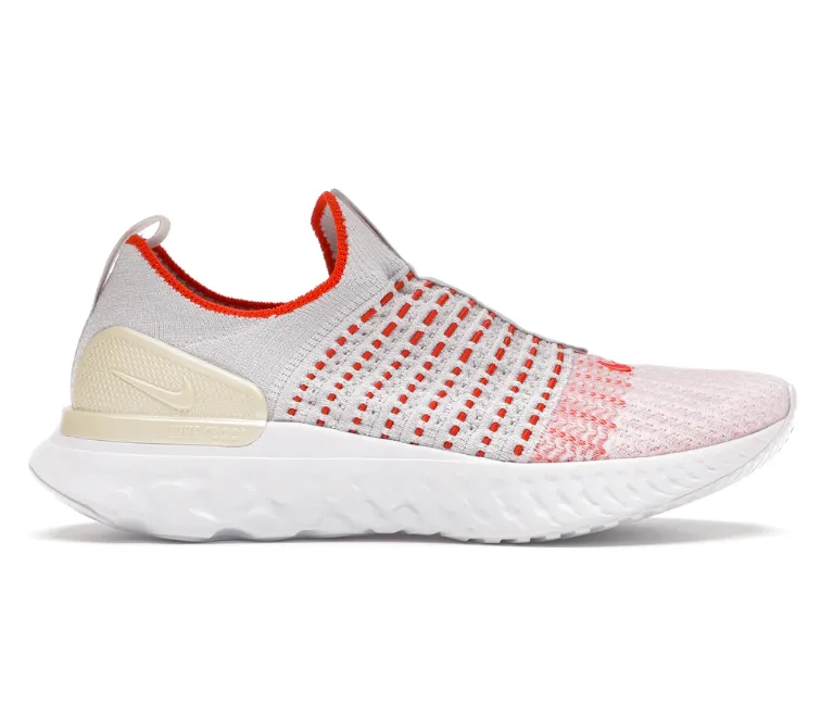 Women's Nike Phantom React FK 2 (Vast Grey/Orange) Cool Design