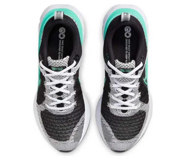Women's Nike React Infinity Run FK 2 (Aurora Green-Black) Padded cushioning Durable Build