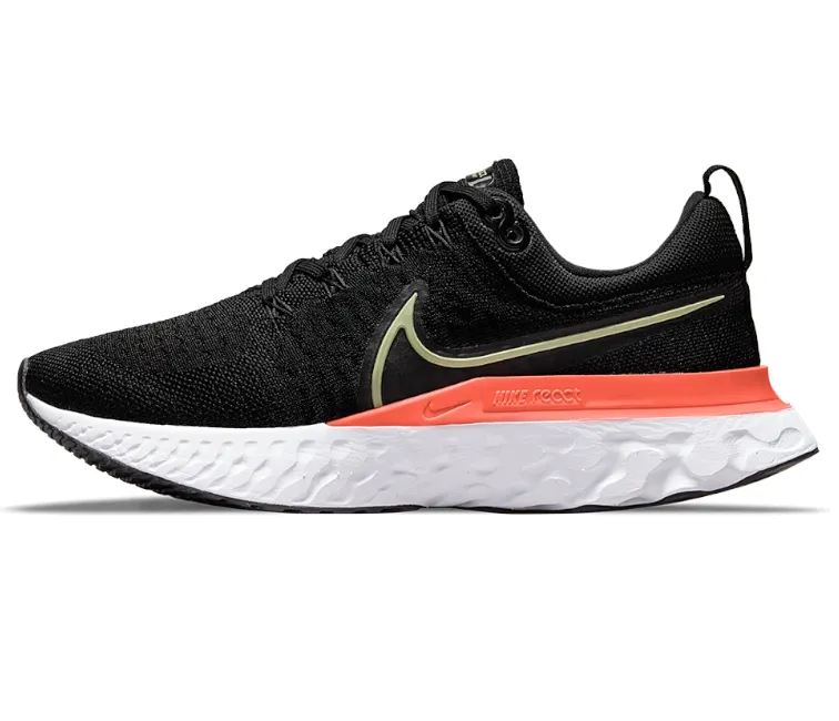 Street Performance Odor control Women's Nike React Infinity Run FK 2 (Black/Lime Ice-Magic Ember)