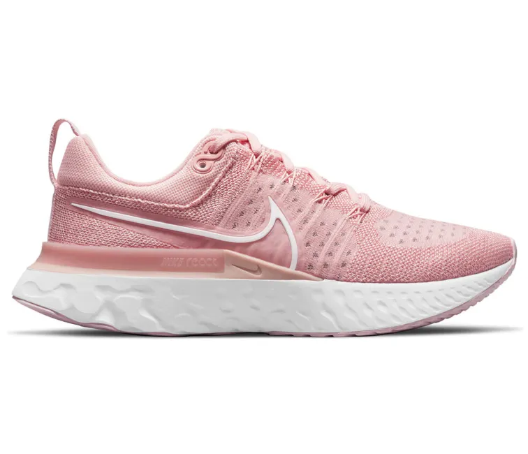 Women's Nike React Infinity Run FK 2 (Pink Glaze) Elastic laces