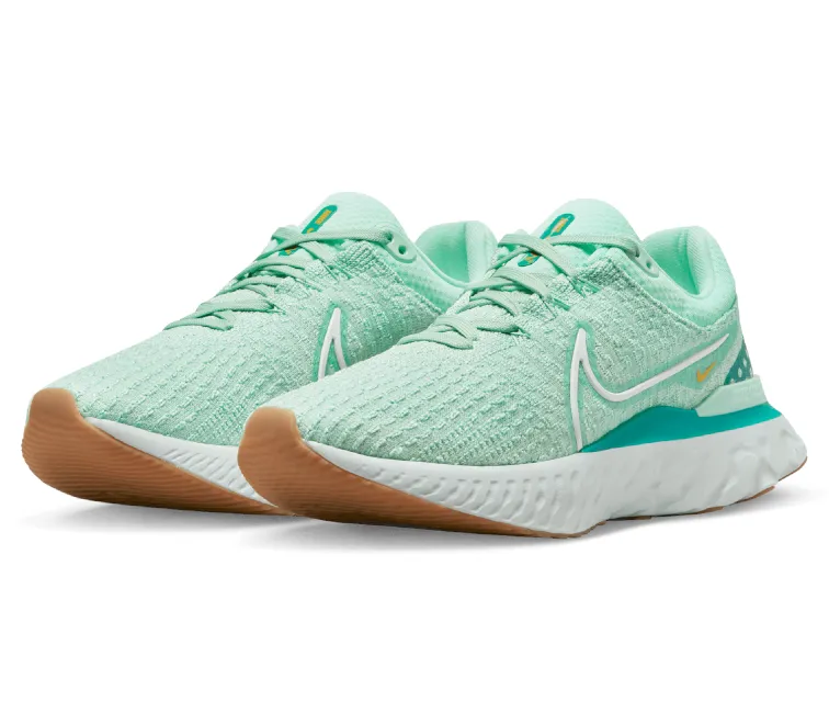 Errand Fit Shock Diffusion Midsole Women's Nike React Infinity Run FK 3 (Mint/White)