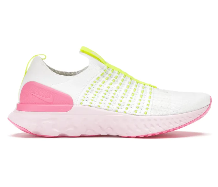 Women's Nike React Phantom 2 (White/Volt-Pink) Outdoor Motion Warm Lining