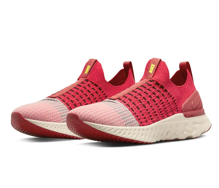 Womens Nike React Phantom Run FK 2 (Siren Red) Light Motion