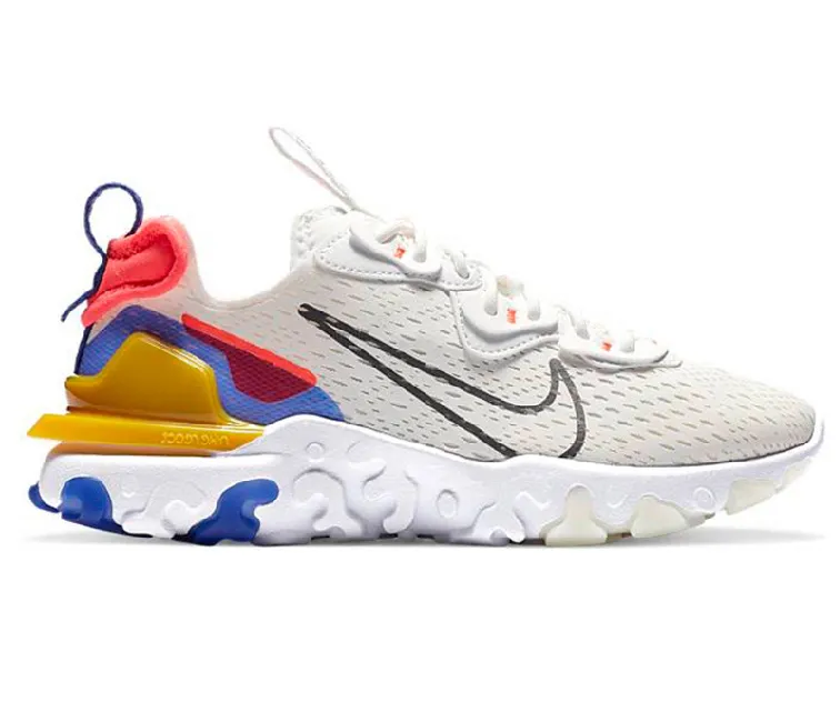 MultiDirectionalTread Active Zone Women's Nike React Vision Dimsix  (White/Iron Grey)