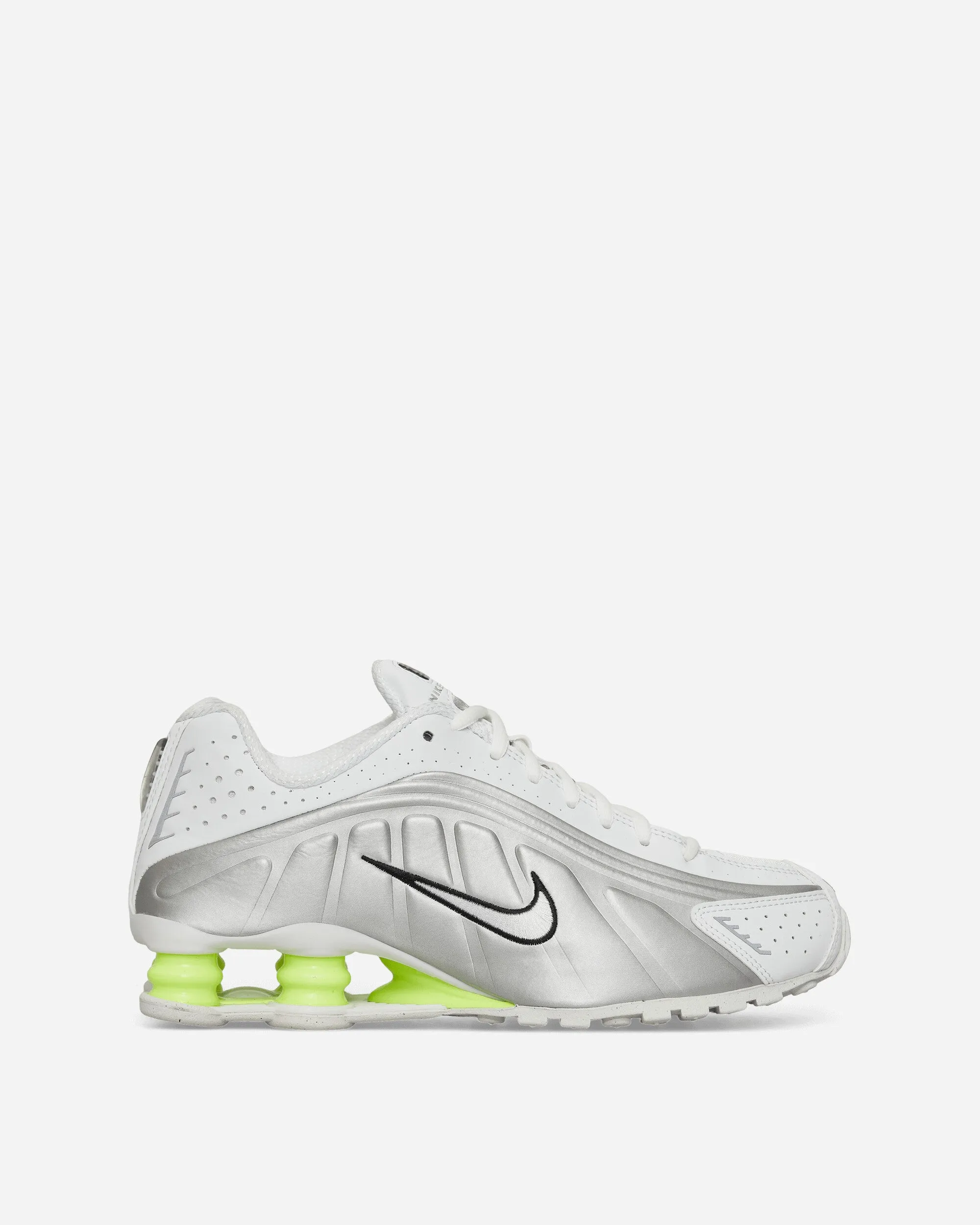 Women's Shox R4 Sneakers White / Metallic Silver / Volt Multi-Functional