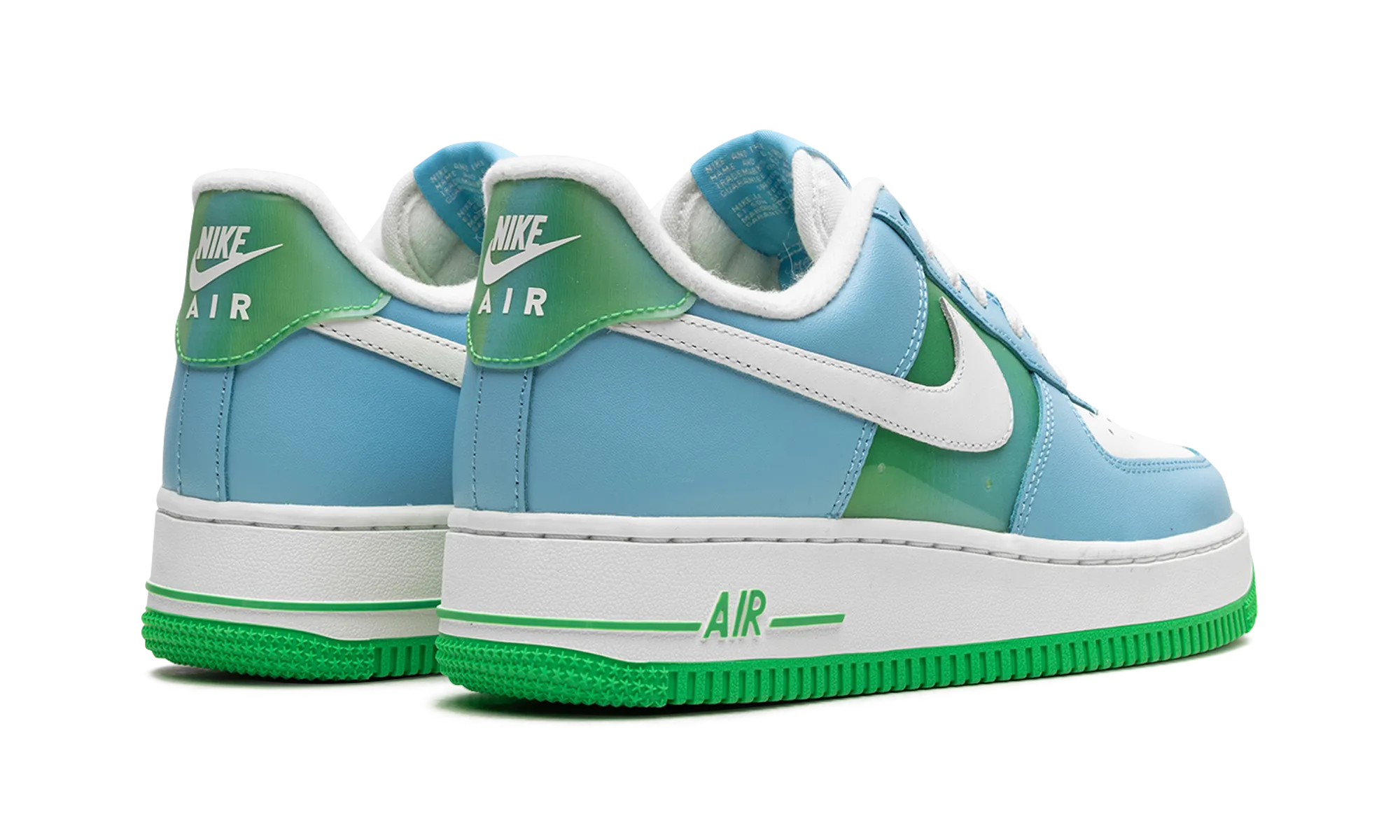 Air Force 1 Low '07 "Aquarius Blue Vapor Green" 3D printed midsole Recycled Polyester