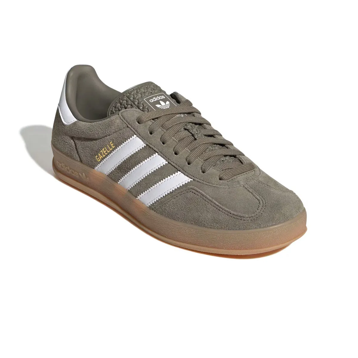 Lightweight Sole Gazelle Indoor 'Olive Strata White'