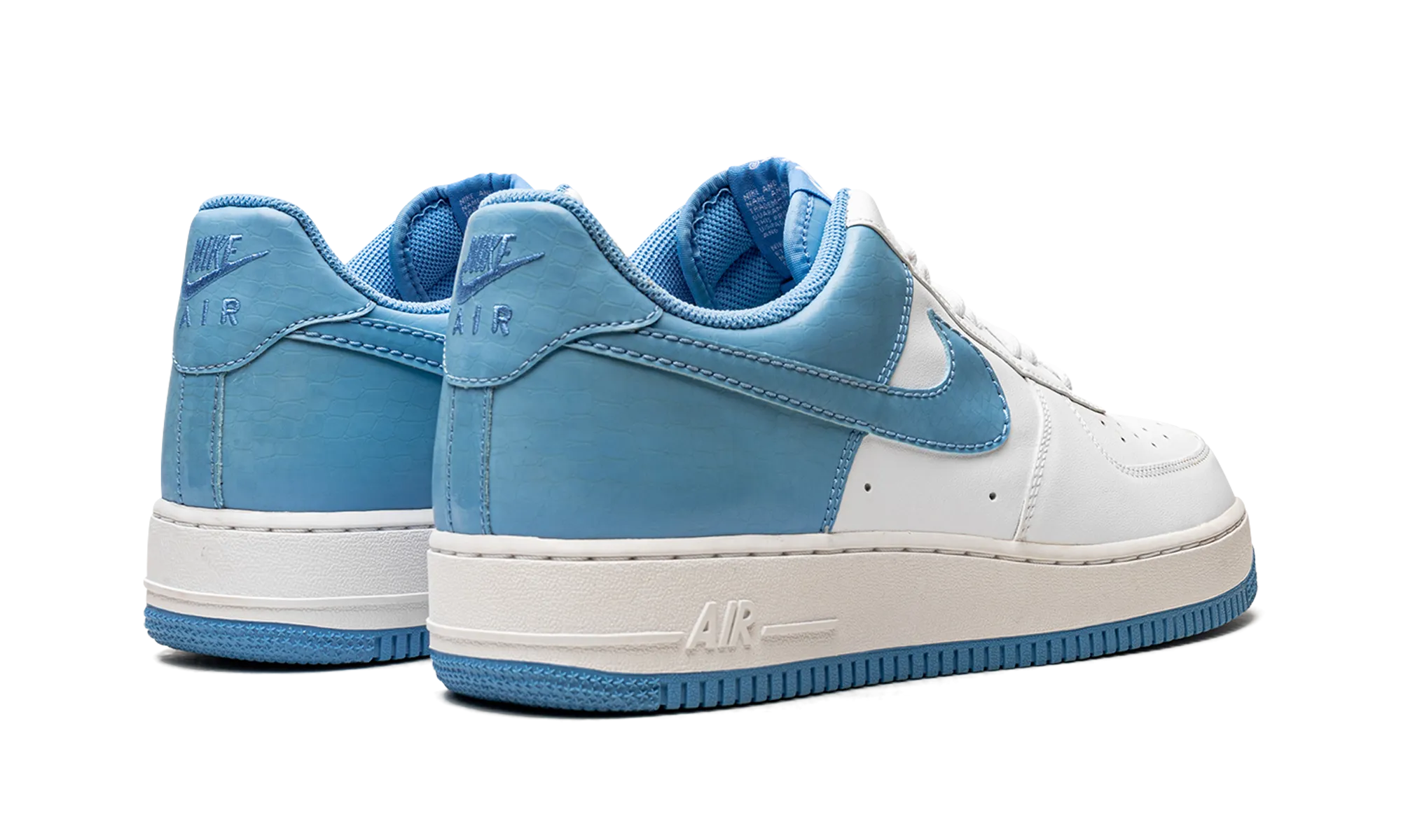 Air Force 1 Low '07 "University Blue Croc" Non Slip Heel Grip Compact Design