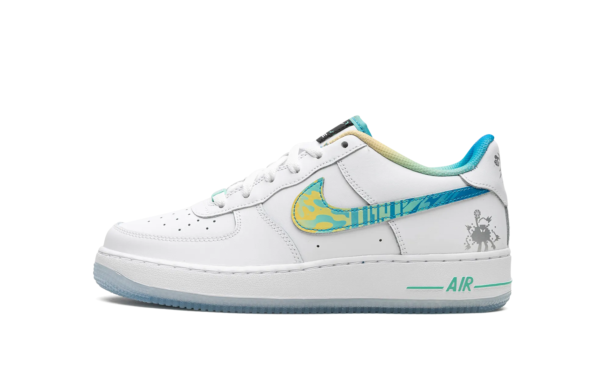 Ultra Flexible Grooves Memory Foam Padding Nike Air Force 1 Low GS "Unlock Your Space"