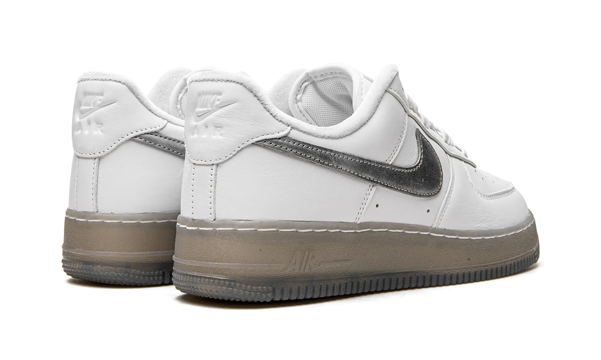 Air Force 1 "White / Metallic Silver" Slim breathability