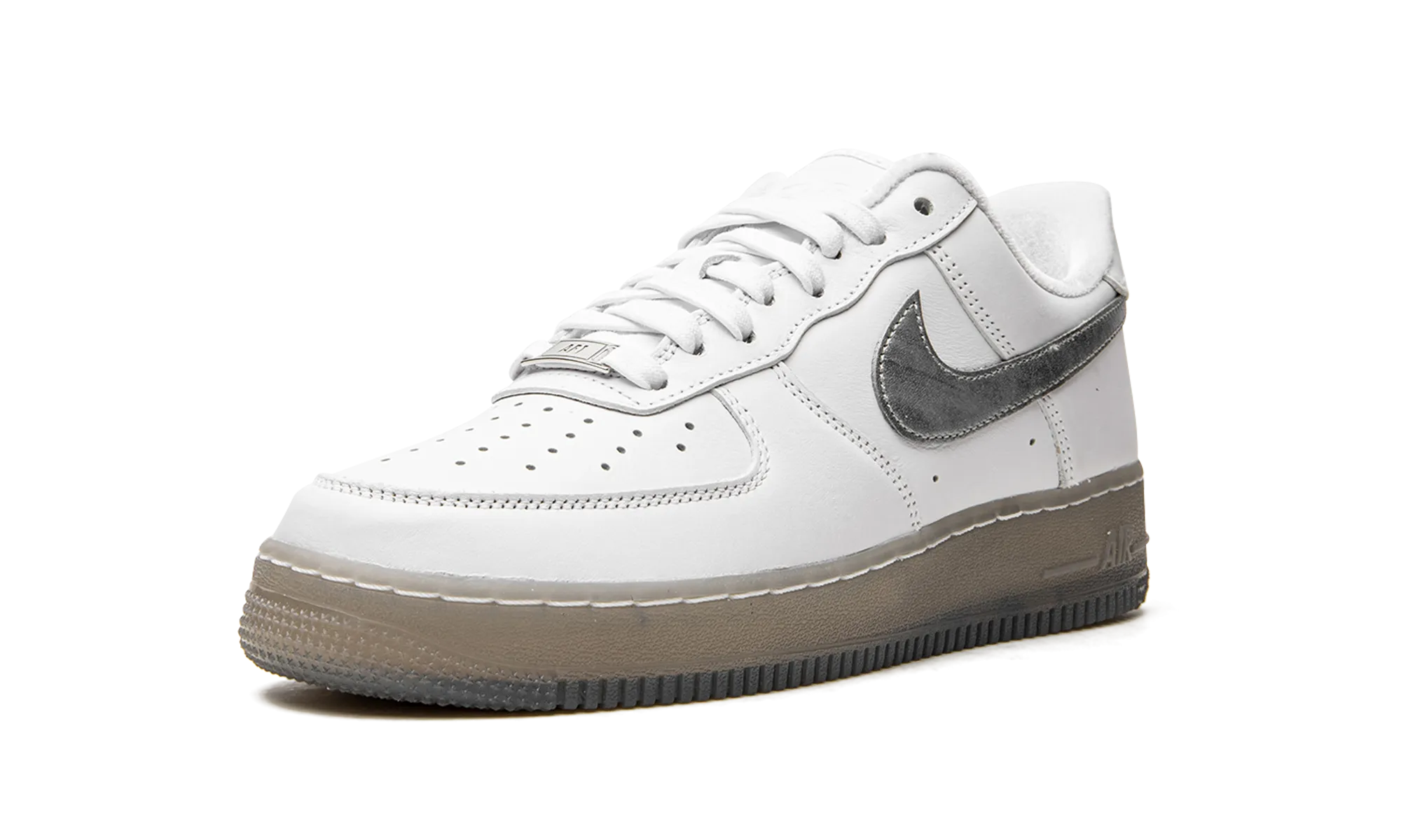 Air Force 1 "White / Metallic Silver" Natural Cushion