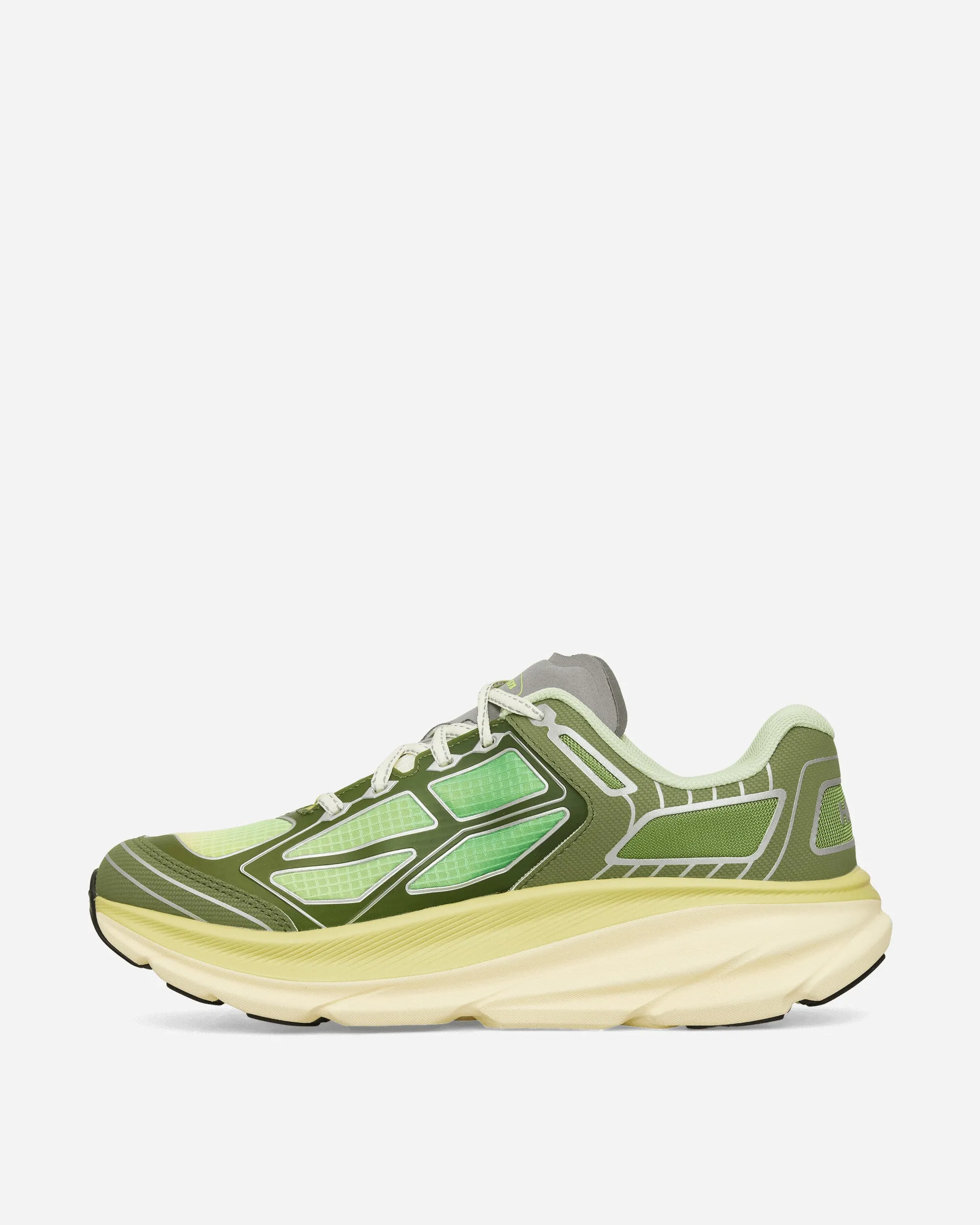 Supervsn Clifton One9 Sneakers Green Flash / Limelight Lace Up Closure Mechanism
