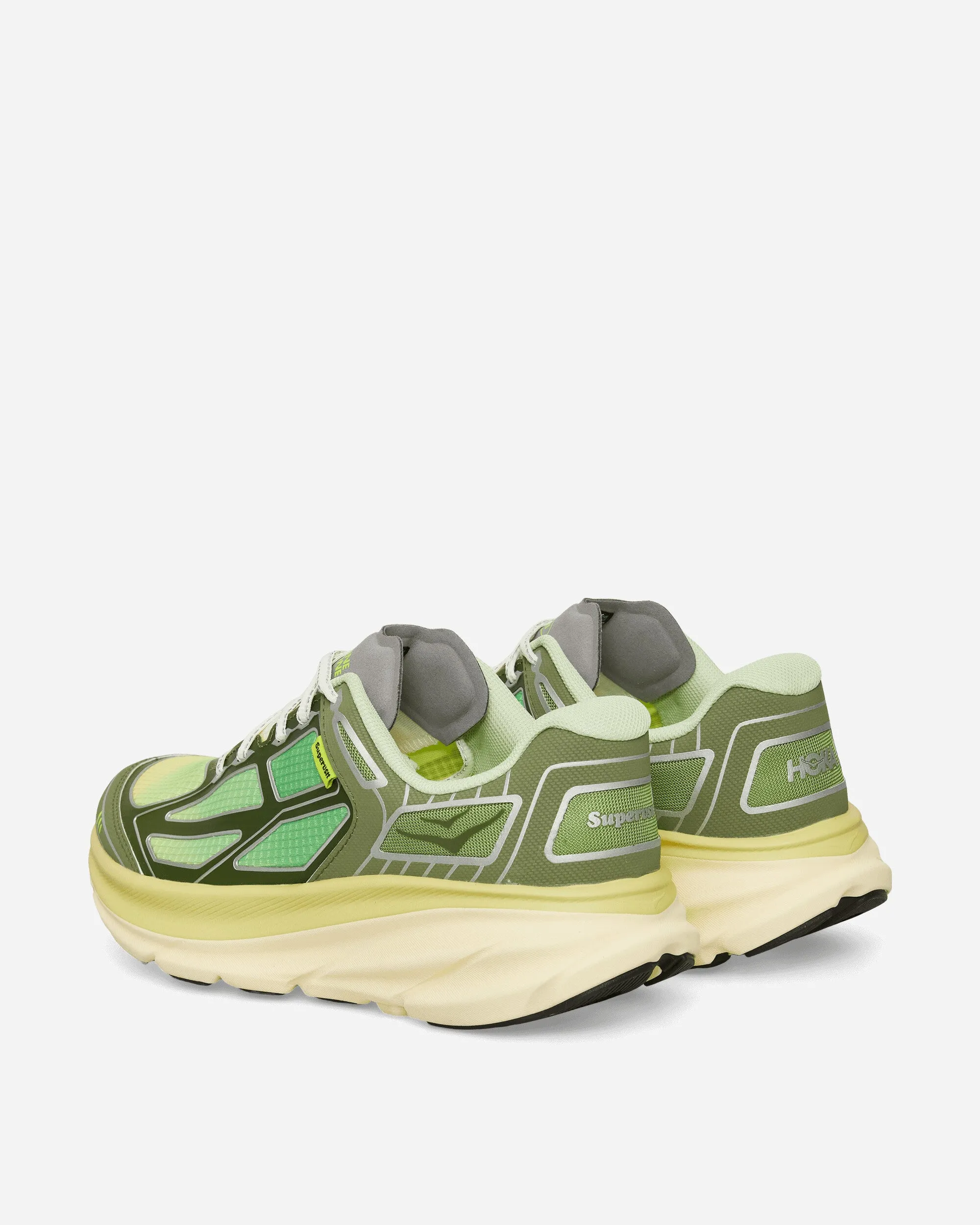 Supervsn Clifton One9 Sneakers Green Flash / Limelight Bounce Walk Sock Like Collar Fit
