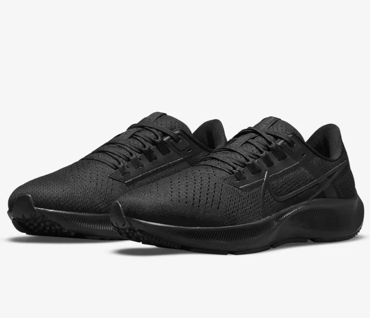 Light Weight Shock Design Women's Nike Air Zoom Pegasus 38 (Black)