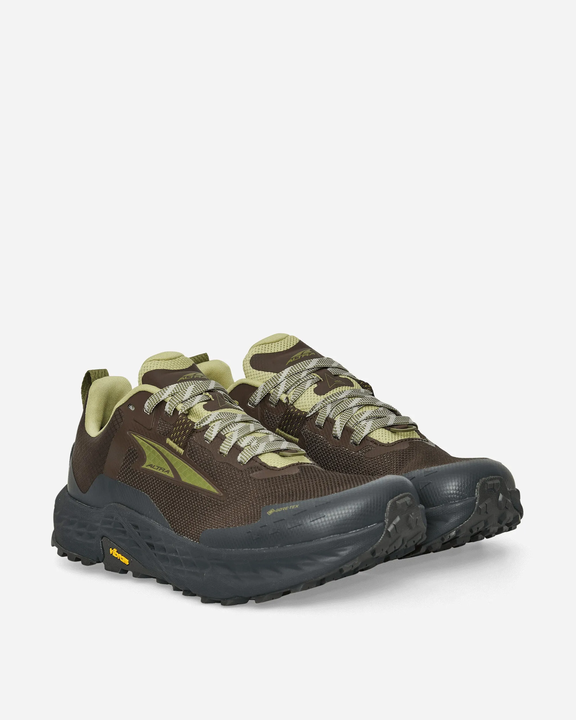 Men's Altra Running Timp 5 GORE-TEX Sneakers Brown Anatomically Shaped Footbed Flexible Sole Design