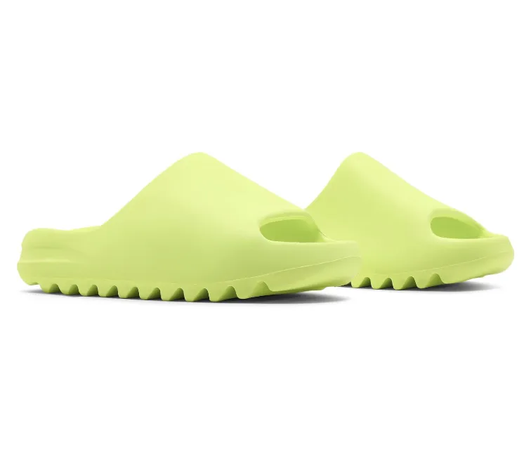 Easy on LaceUpDesign Adidas Yeezy Slide (Glow Green)