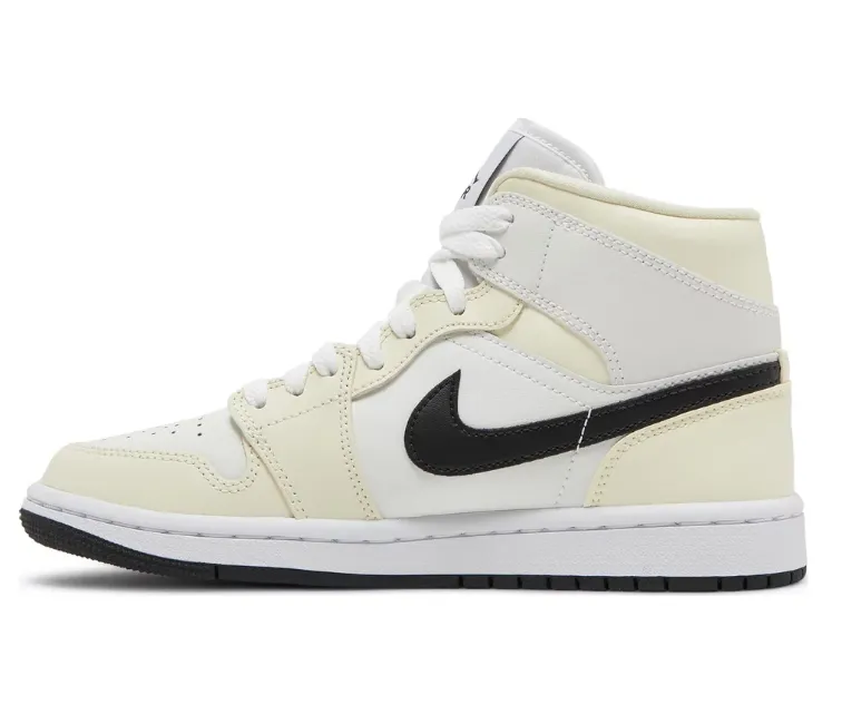 3D printed midsole Foot Relax Women's Nike Air Jordan 1 Mid (Coconut Cream)